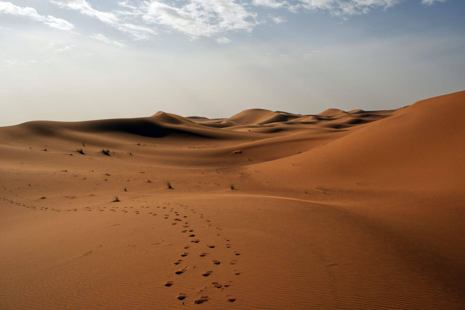 Voyageur devant une médina marocaine au coucher du soleil